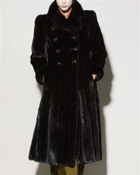 ysl women coat|ysl fur coat.